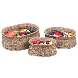 Seagrass Oval Basket - Set Of 3