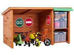 Bike Shed with Storage