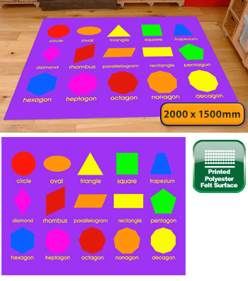 Geometric Shapes Playmat - 2m x 1.5m