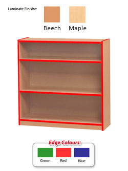 Standard Bookcase with Coloured Edge - 750mm High
