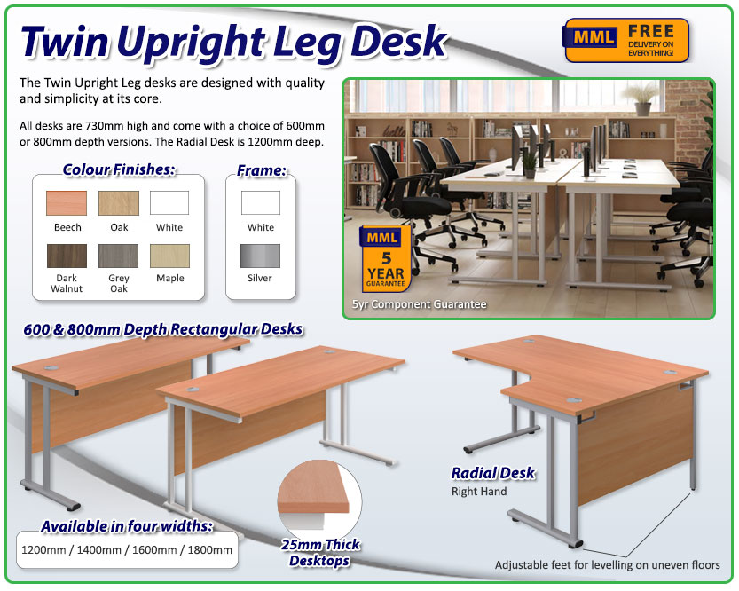  Twin Upright Desk frag