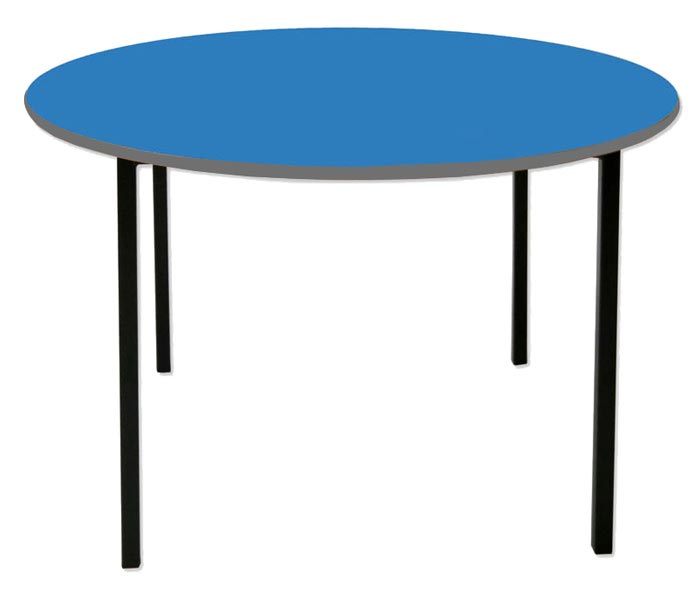 Classroom Contract Spiral Stacking Circular Table - Spray Polyurethane Edge