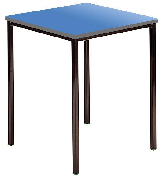 Classroom Contract Spiral Stacking Square Table - Spray Polyurethane Edge
