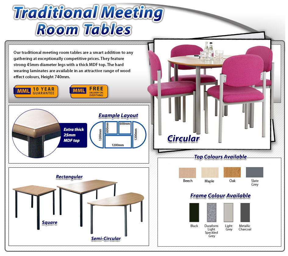 Traditional Meeting Room Tables