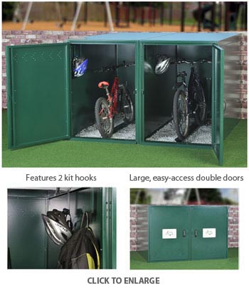 As with all our products these all metal Bike Lockers are made from
