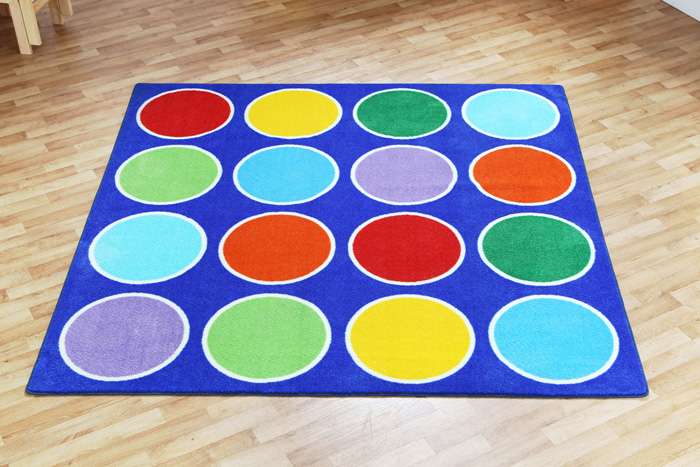 Rainbow Circle Placement Carpet - 2m x 2m