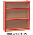 Standard Bookcase with Coloured Edge - 750mm High - view 1