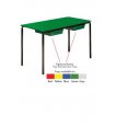 Contract Classroom Slide Stacking Rectangular Table - Spray Polyurethane Edge - view 4