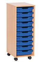 Sturdy Storage Single Column Unit - 10 Shallow Trays - view 2