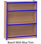 Standard Bookcase with Coloured Edge - 750mm High - view 2