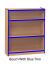 Standard Bookcase with Coloured Edge - 750mm High - view 2