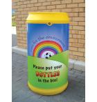90 Litre Drinks Can Recycling Bins (Blackboard or Rainbow Style) - view 4