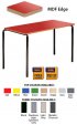 Contract Classroom Slide Stacking Rectangular Table - Bullnosed MDF Edge - view 1