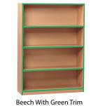 Standard Bookcase with Coloured Edge - 1250mm High - view 3
