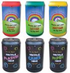 90 Litre Drinks Can Recycling Bins (Blackboard or Rainbow Style) - view 1