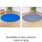 Plain Colour Round Carpet - 2m Diameter - view 2