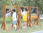 Outdoor Mirror Vision Boards with Stands - view 1
