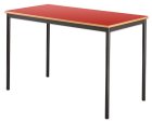 Classroom Contract Spiral Stacking Rectangular Table - Bullnosed MDF Edge - view 1