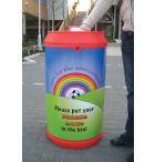90 Litre Drinks Can Recycling Bins (Blackboard or Rainbow Style) - view 2