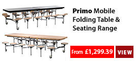 Primo Mobile Folding Table & Seating Range