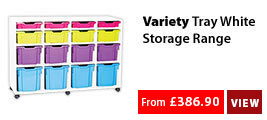 Variety Tray White Storage Range