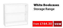 White Bookcases Storage Range