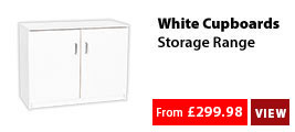 White Cupboards Storage Range