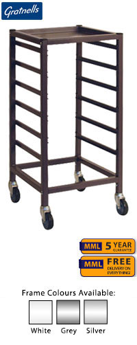 Gratnells Low Height Empty Single Column Trolley - 860mm (holds 6 shallow trays or equivalent)