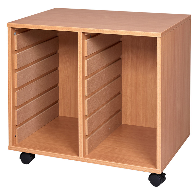 Sturdy Storage Double Column Unit - 12 Tray Unit **WITHOUT TRAYS**