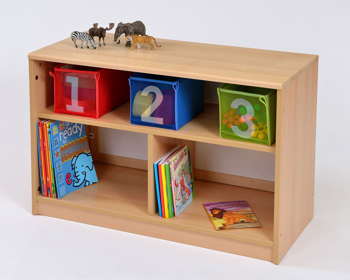 RS Open Bookcase with Inset Panel (Plain/ Mirror)