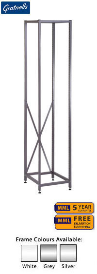 Gratnells Tall Empty Single Column Frame - 1850mm (holds 17 shallow trays or equivalent)