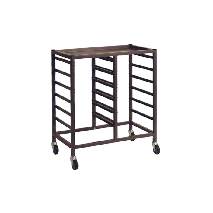 Gratnells Low Height Empty Double Column Trolley - 860mm With Welded runners (holds 12 shallow trays or equivalent)