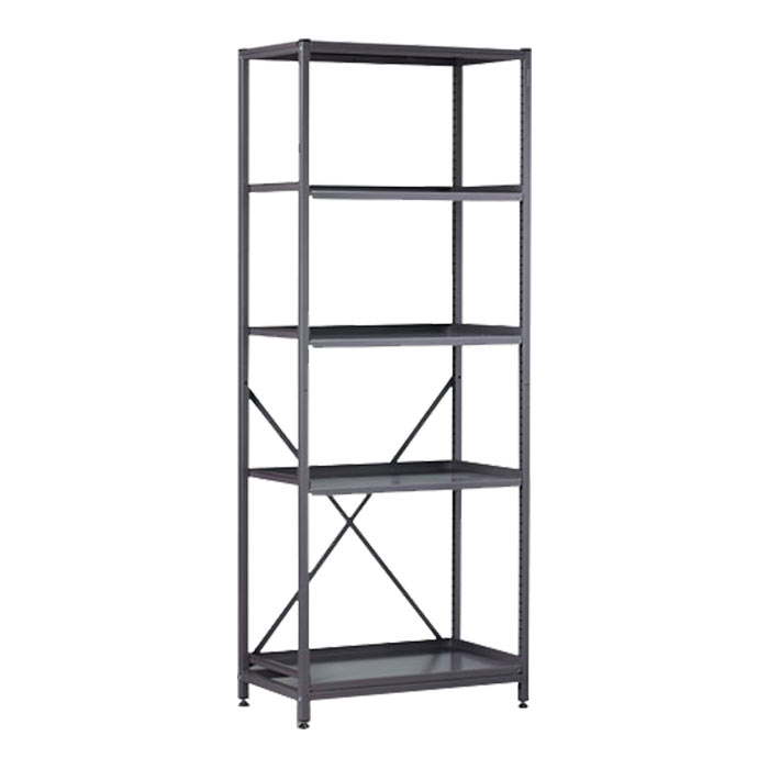 Gratnells Complete Tall Double Span Grey Frame With 4 Shelves Set - 1850mm