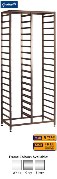 Gratnells Tall Double Column Frame - 1850mm With Welded Runners (holds 34 shallow trays or equivalent)