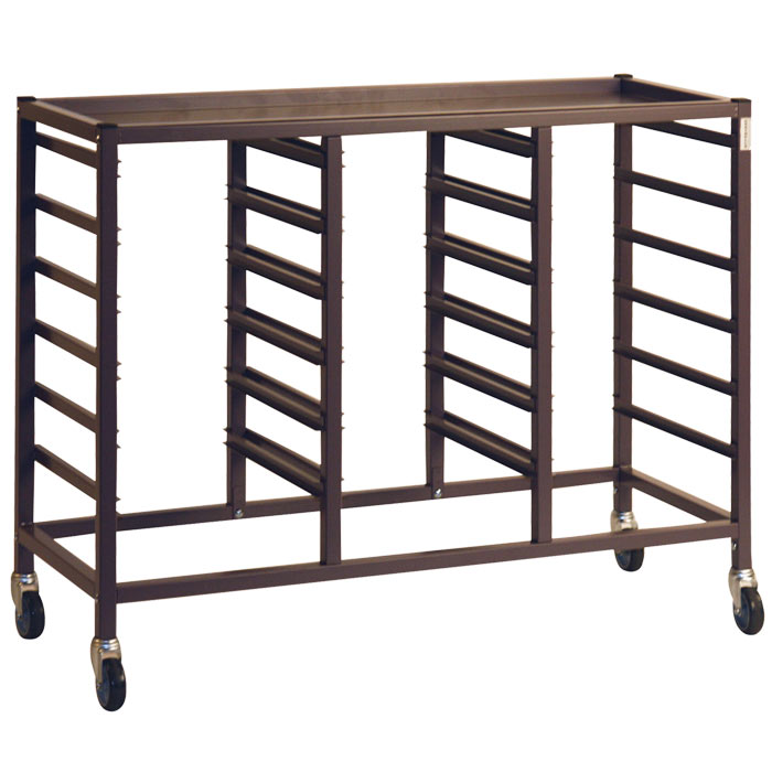 Gratnells Low Height Empty Treble Column Trolley - 860mm With Welded Runners (holds 18 shallow trays or equivalent)