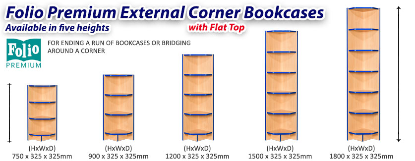 Folio Flat Top External Bookcase frag