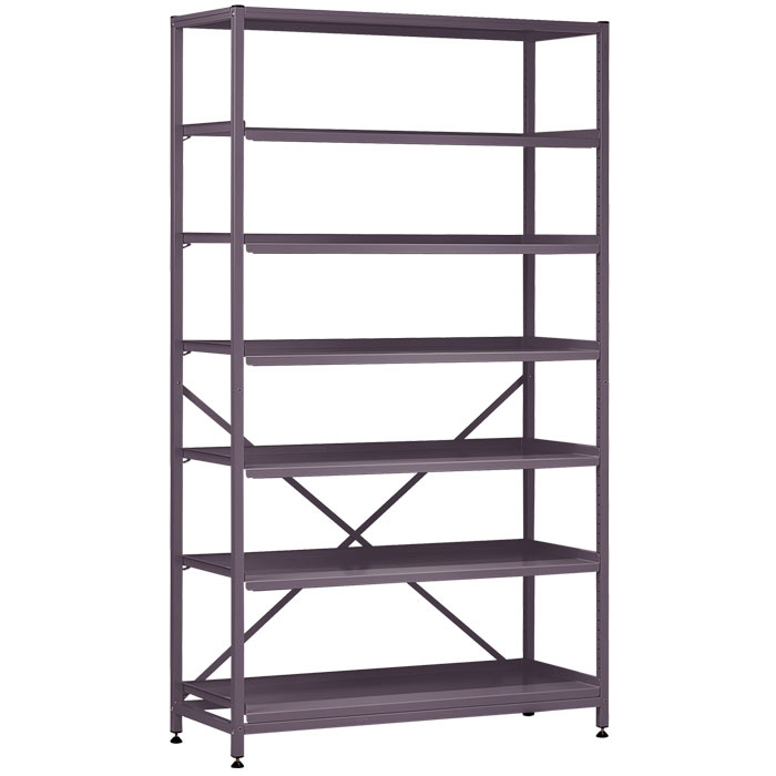 Gratnells Complete Wide Treble Span Frame With 6 Shelves - 1850mm