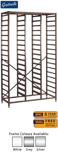 Gratnells Tall Treble Column Frame - 1850mm With Welded Runners (holds 51 shallow trays or equivalent)