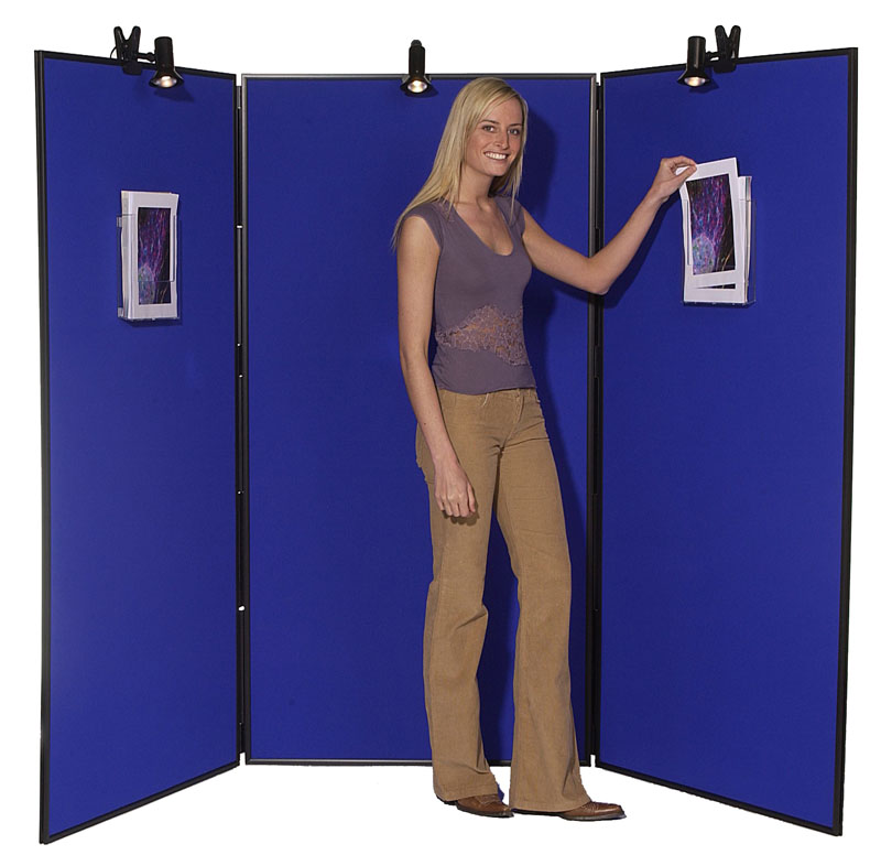 3-Panel Jumbo Display Stand - PVC Frame