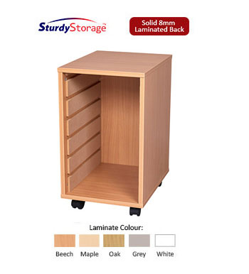 Sturdy Storage Single Column Unit - 6 Tray Unit **WITHOUT TRAYS**