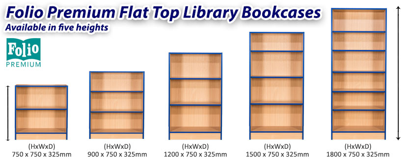 Folio Flat Top Bookcases frag