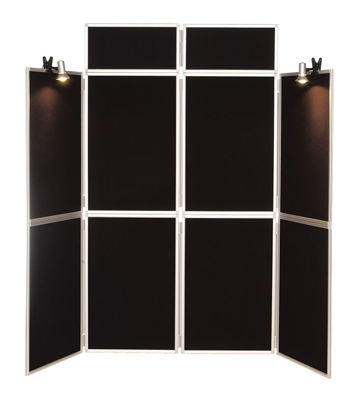 8-Panel Freestanding Display Kit - Aluminium Frame