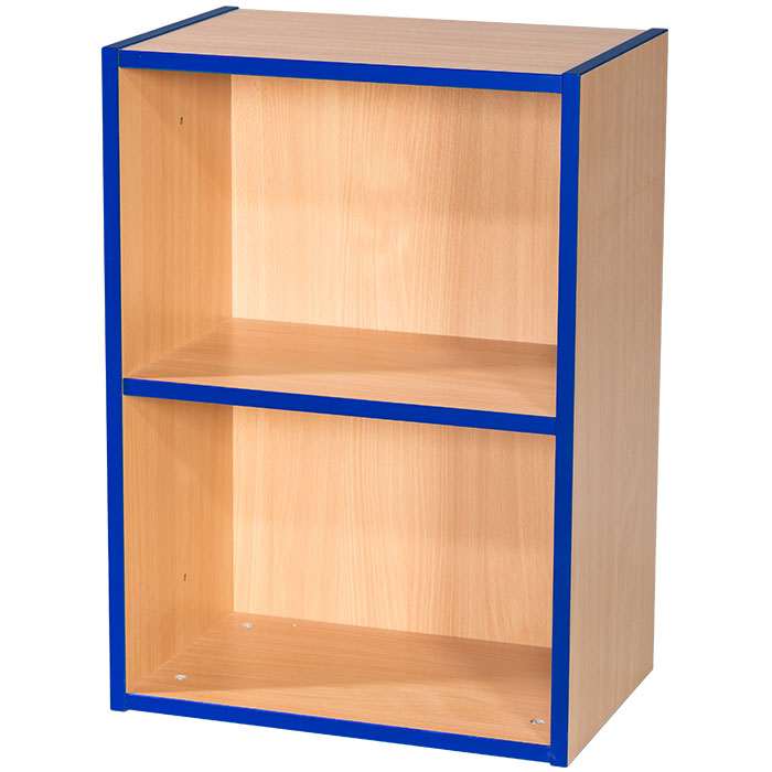 KubbyKurve Library Two Tier 1+1 Shelf Unit