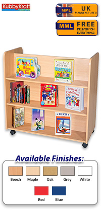 Double Sided Mobile Bookcase