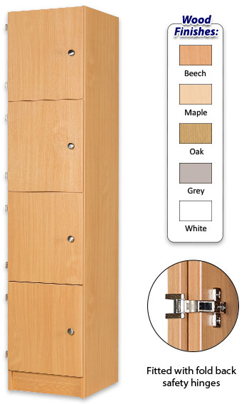 Secondary Height Four Door Locker - 1800mm