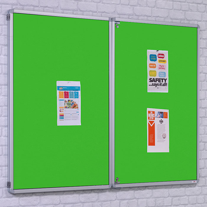 Accents Flameshield Tamperproof Noticeboard - Double Doors