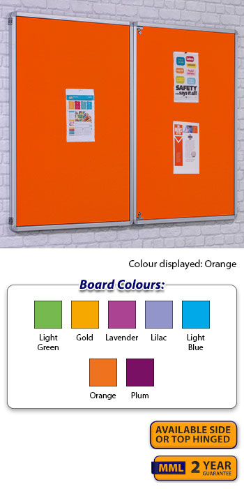 Accents Tamperproof Noticeboard - Double Doors