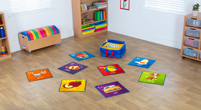 Alphabet Mini Carpets - Set of 26