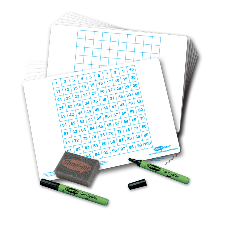 Show-Me Boards With Hundred Square Grid