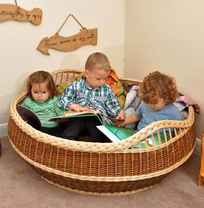 Giant Book Basket (For 3)